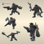 Слугаа-Бойзы Waaagh — Миниатюры Орков с Пушками Warhammer 40k
