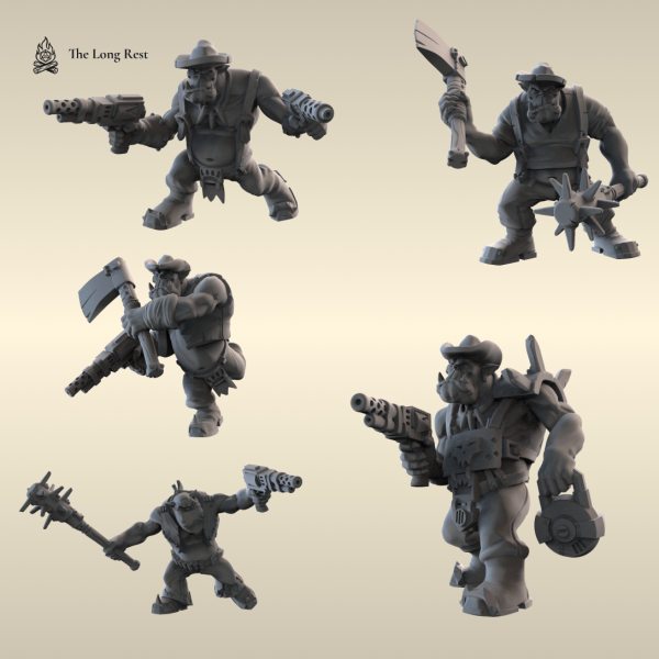Слугаа-Бойзы Waaagh — Миниатюры Орков с Пушками Warhammer 40k