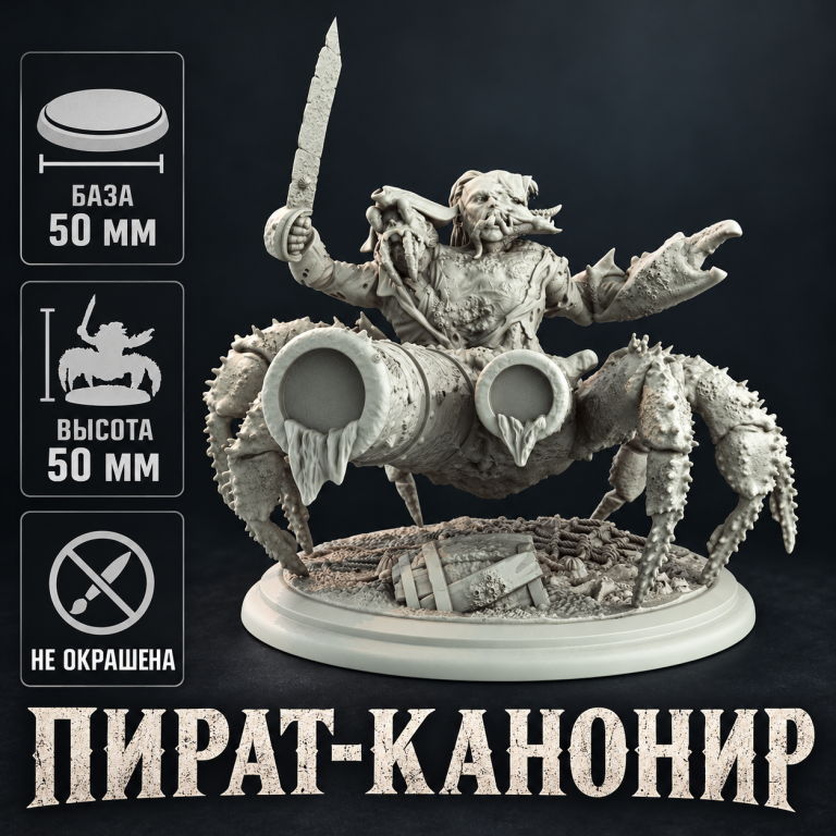Пират-канонир — обложка миниатюры