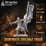 Знаменосец западных людей — миниатюра воина D&D