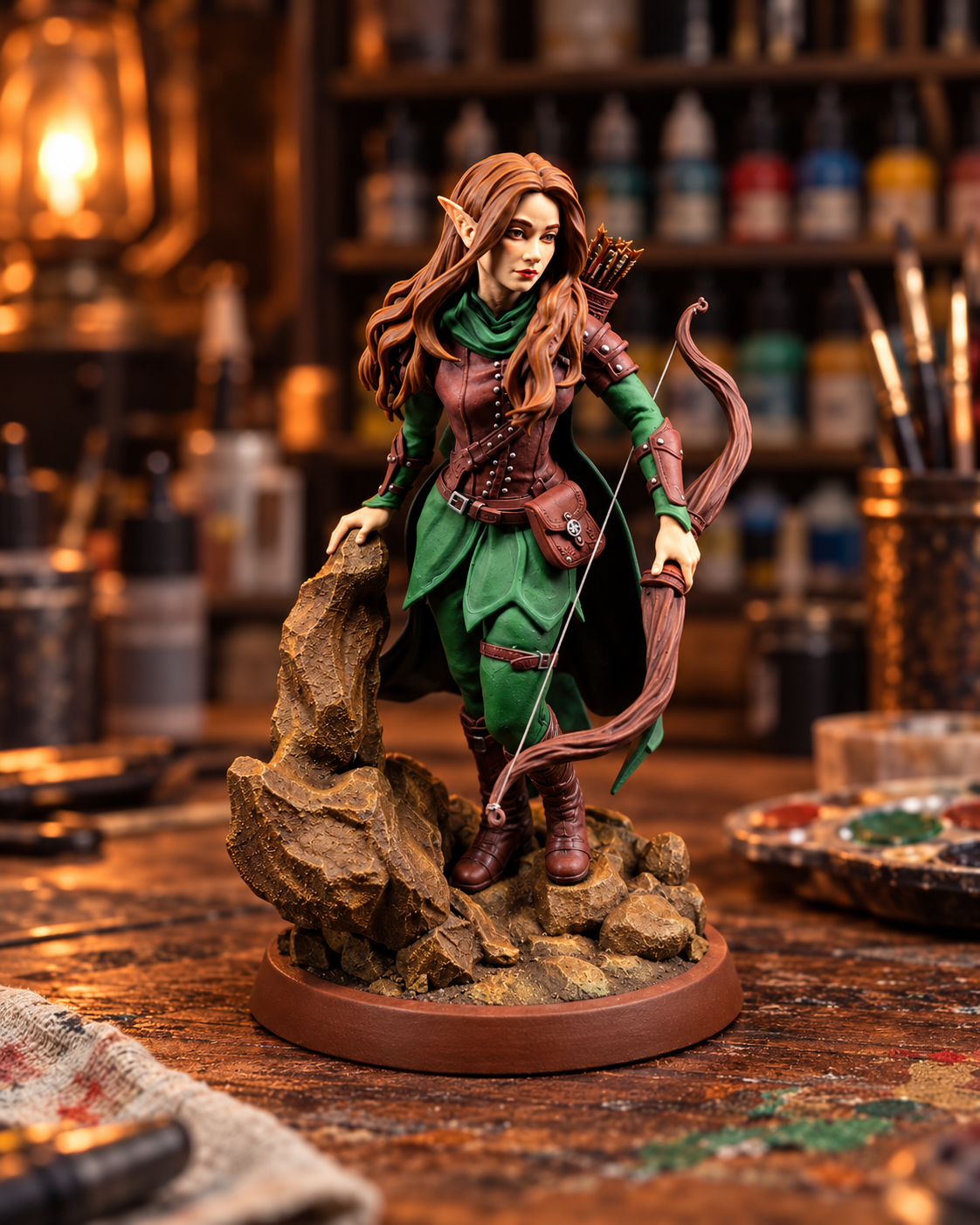 Фигурка эльфийки, персонажа из ДнД(D&D) 6 elfijka