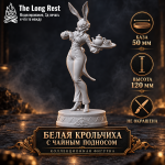 Коллекционная фигурка Белой Крольчихи с чайным подносом из Алисы в Стране чудес