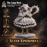 Коллекционная фигурка Белой Крольчихи с шипастым посохом из Алисы в Стране чудес